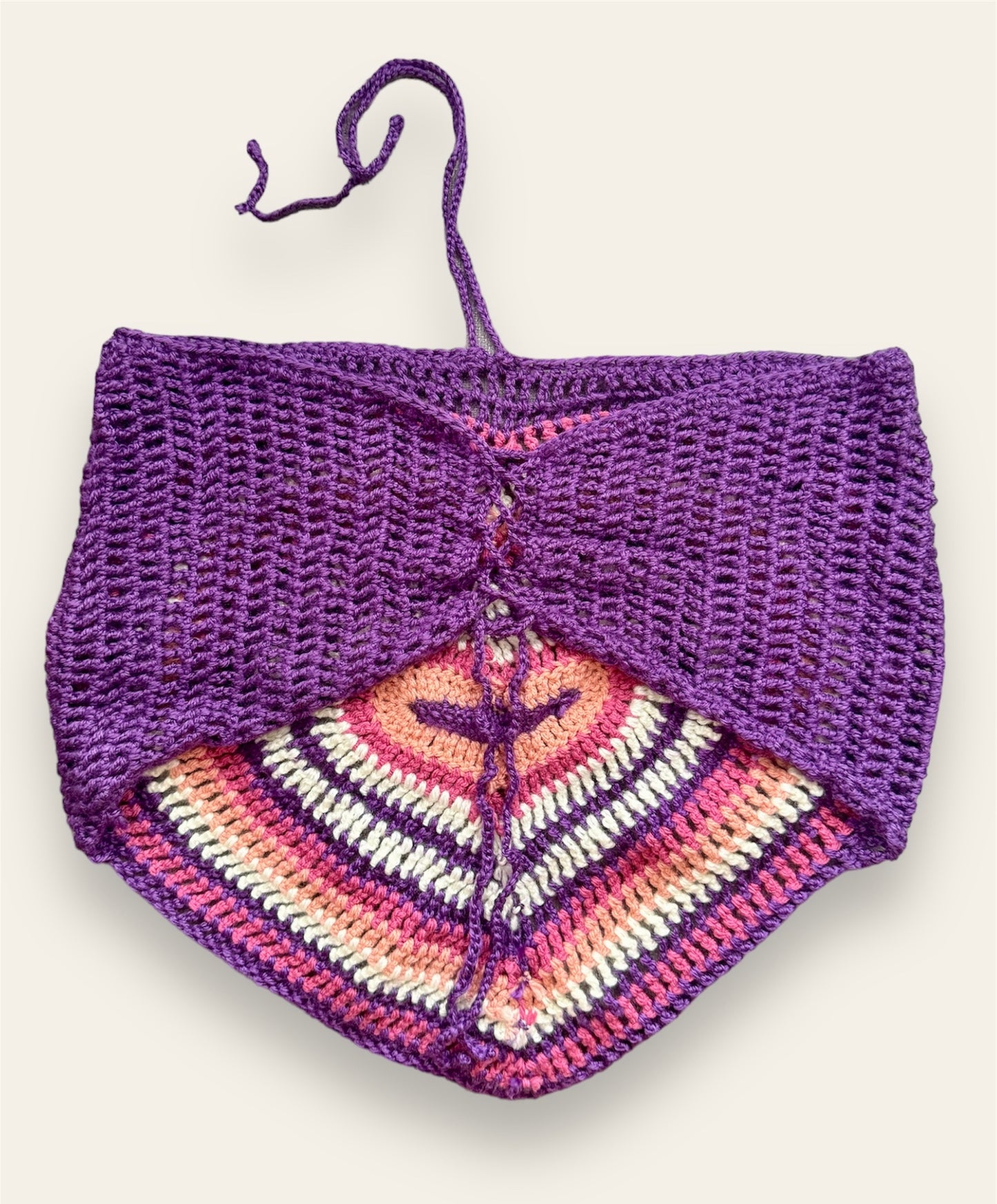 Crochet heart top
