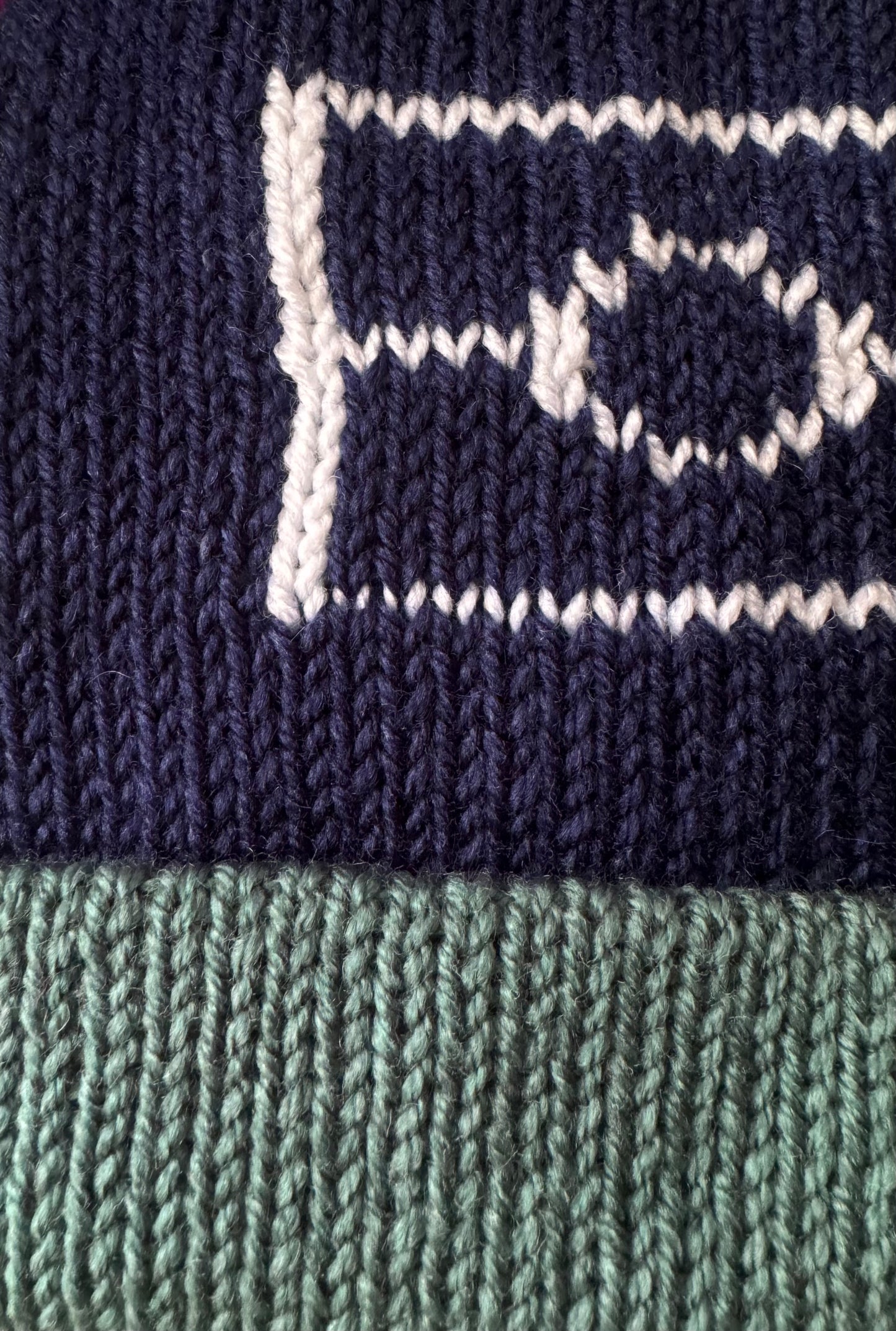 Dark Blue Knit Beanie - MADE TO ORDER