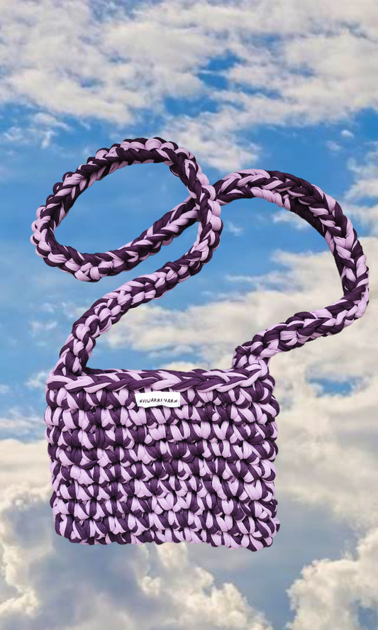 Purple Marble Cross-body Bag